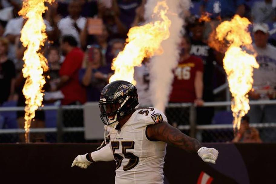 Baltimora: Terrell Suggs, linebacker dei Baltimore Ravens. (Afp)